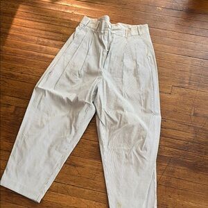 Designer Men's Striped Gray Pants